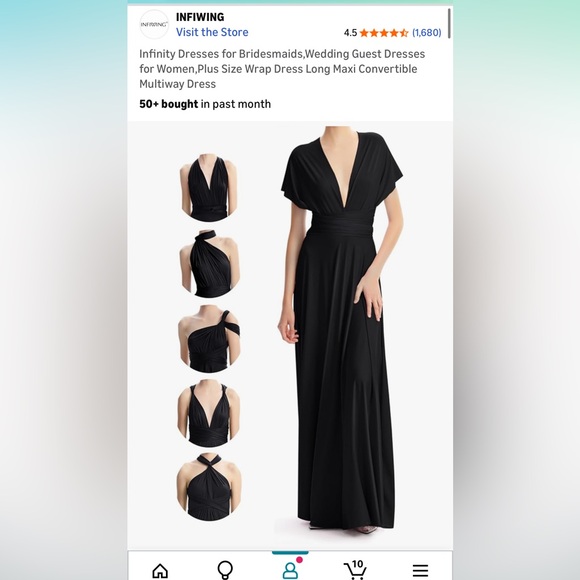 Brand new, only worn to try on, dress that can be worn several different ways! - Picture 1 of 6